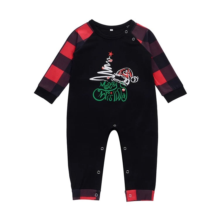 Black & Red Family Christmas Pajamas