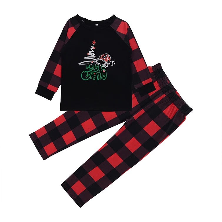 Black & Red Family Christmas Pajamas