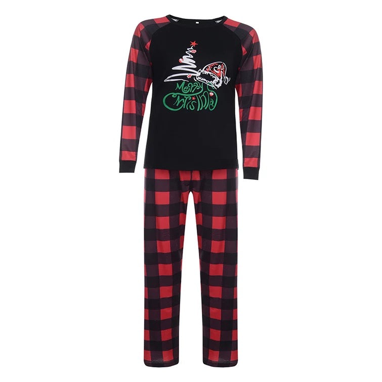 Black & Red Family Christmas Pajamas