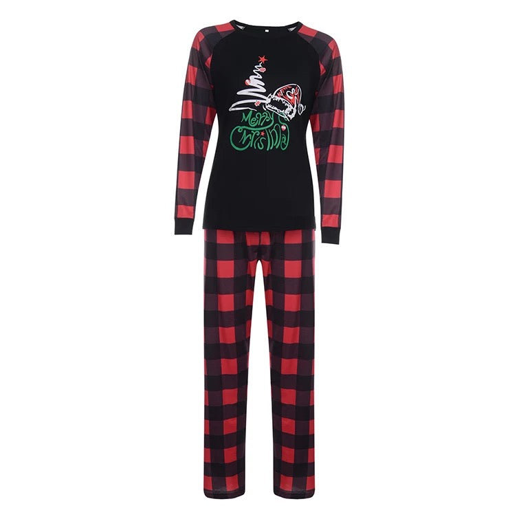 Black & Red Family Christmas Pajamas